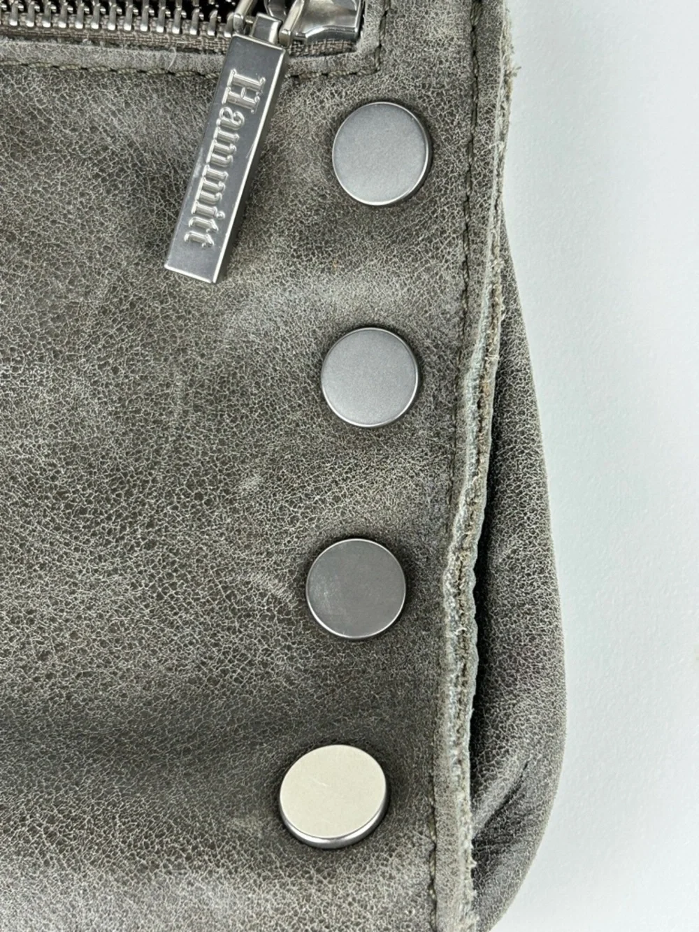 HAMMITT TONY SMALL CROSSBODY BAG PEWTER LEATHER/BRUSHED SILVER - Picture 12 of 14